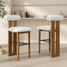 Renee Indoor Wooden Upholstered Barstool
