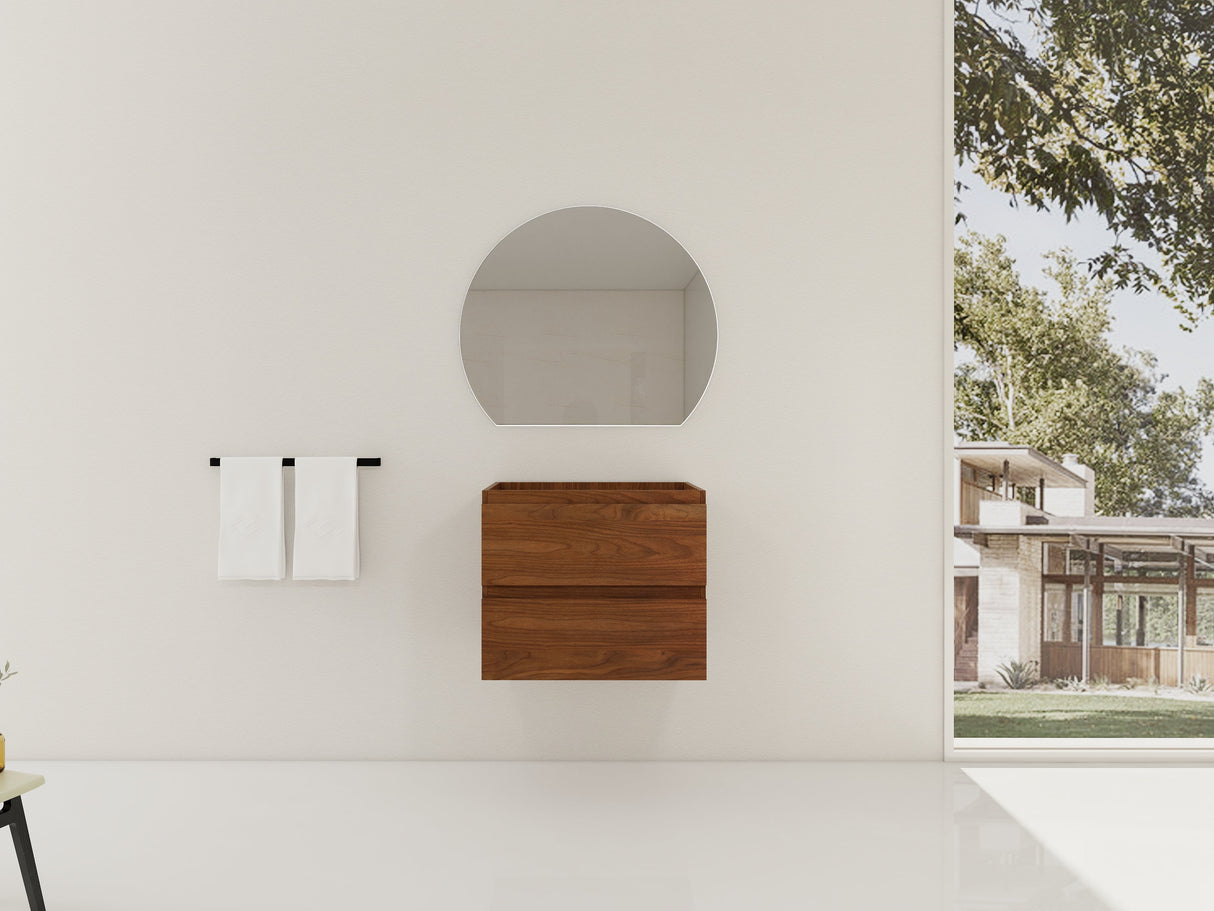 24" Wall-Mounted Bathroom Vanity