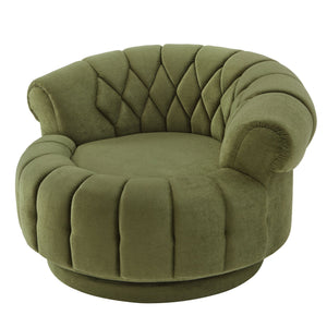 Round Swivel Accent Chair With Rotation