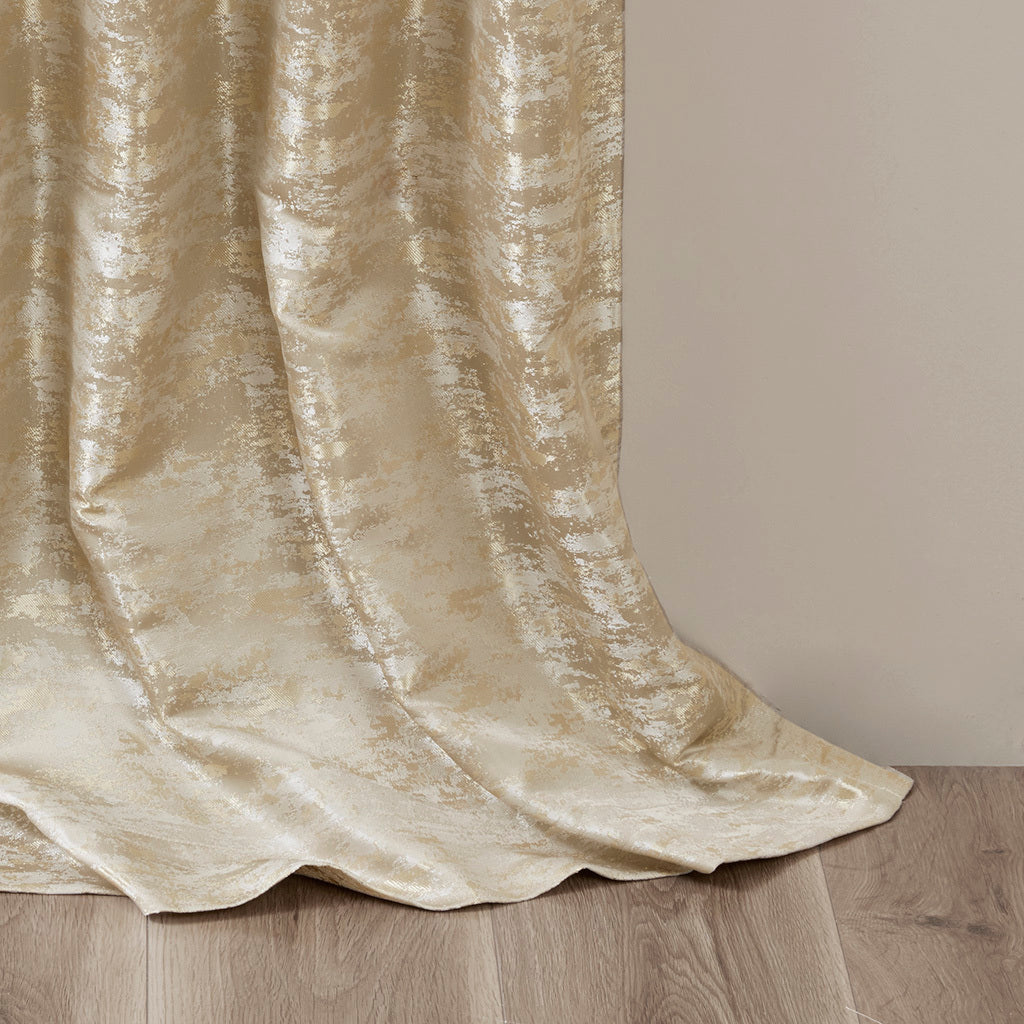 Jacquard lined total blackout rod pocket/back tab curtain panel (only 1 pc panel)