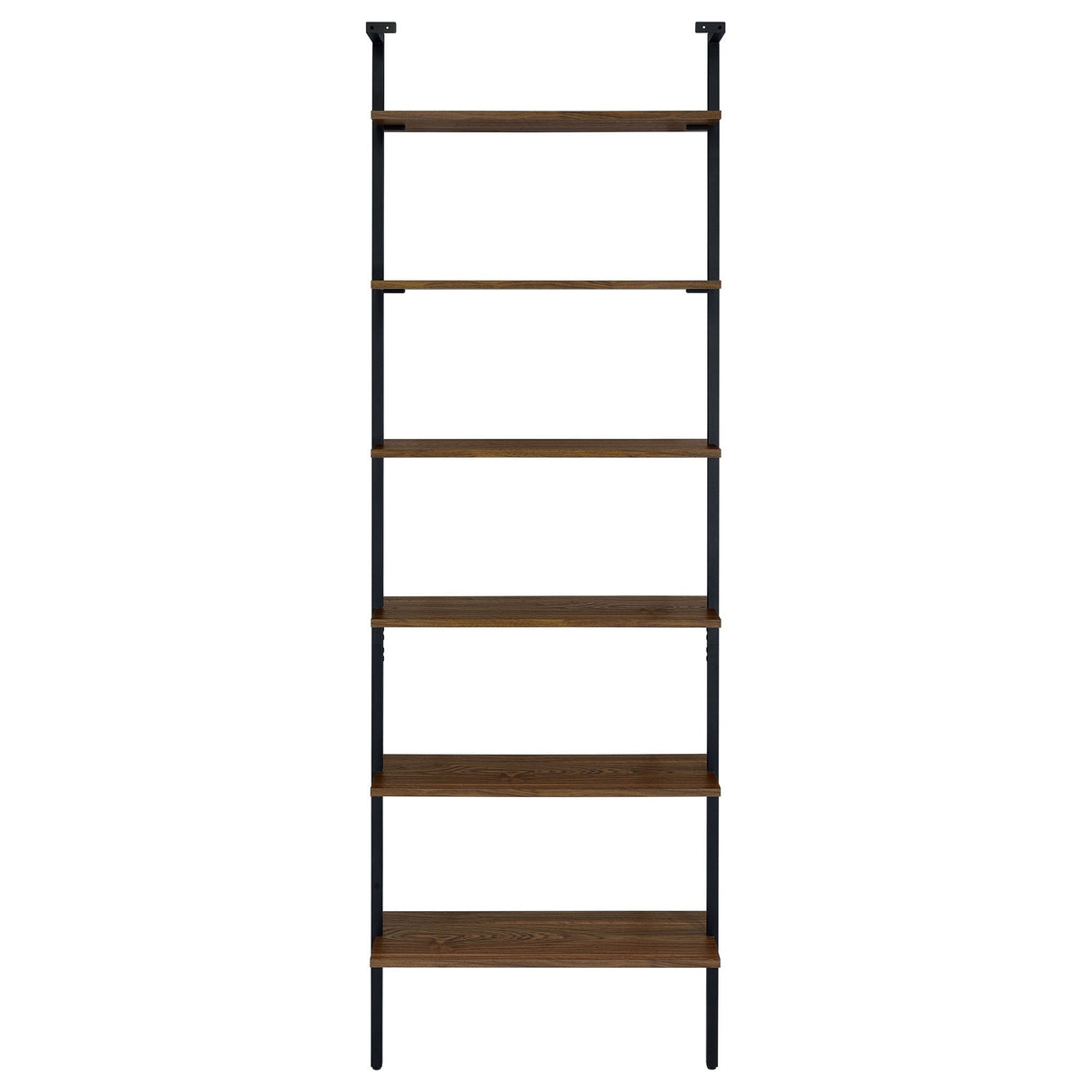Christy - Owens - 6 Shelf Wall Bookshelf - Walnut