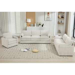 Cozy Sofa Set Oversized Comfy Cloud Sofa with Double Cushion