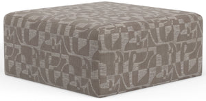 Zeke - Cocktail Ottoman - Cloud
