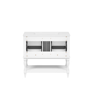 Bathroom Vanity Cabinet With Undermount Sink, 4 Drawer Set
