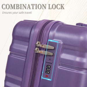 HIFINE Tourist 3-Piece ABS Spinner Wheel Luggage Set