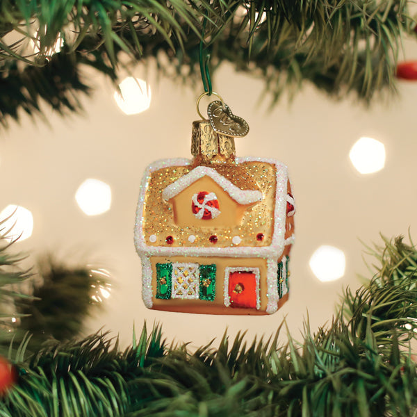 Mini Gingerbread House Ornament 2.25 x 1.75 x 1.25