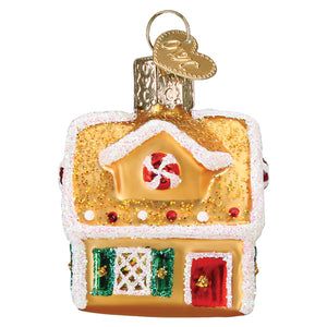 Mini Gingerbread House Ornament 2.25 x 1.75 x 1.25