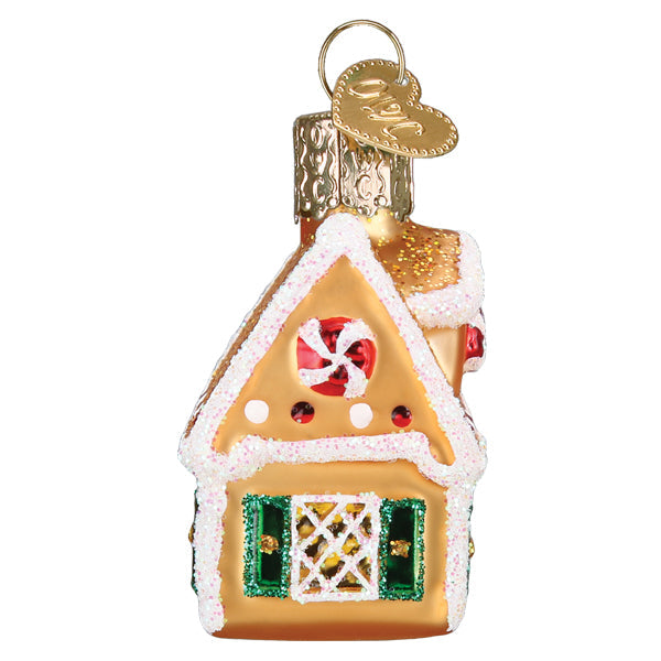 Mini Gingerbread House Ornament 2.25 x 1.75 x 1.25