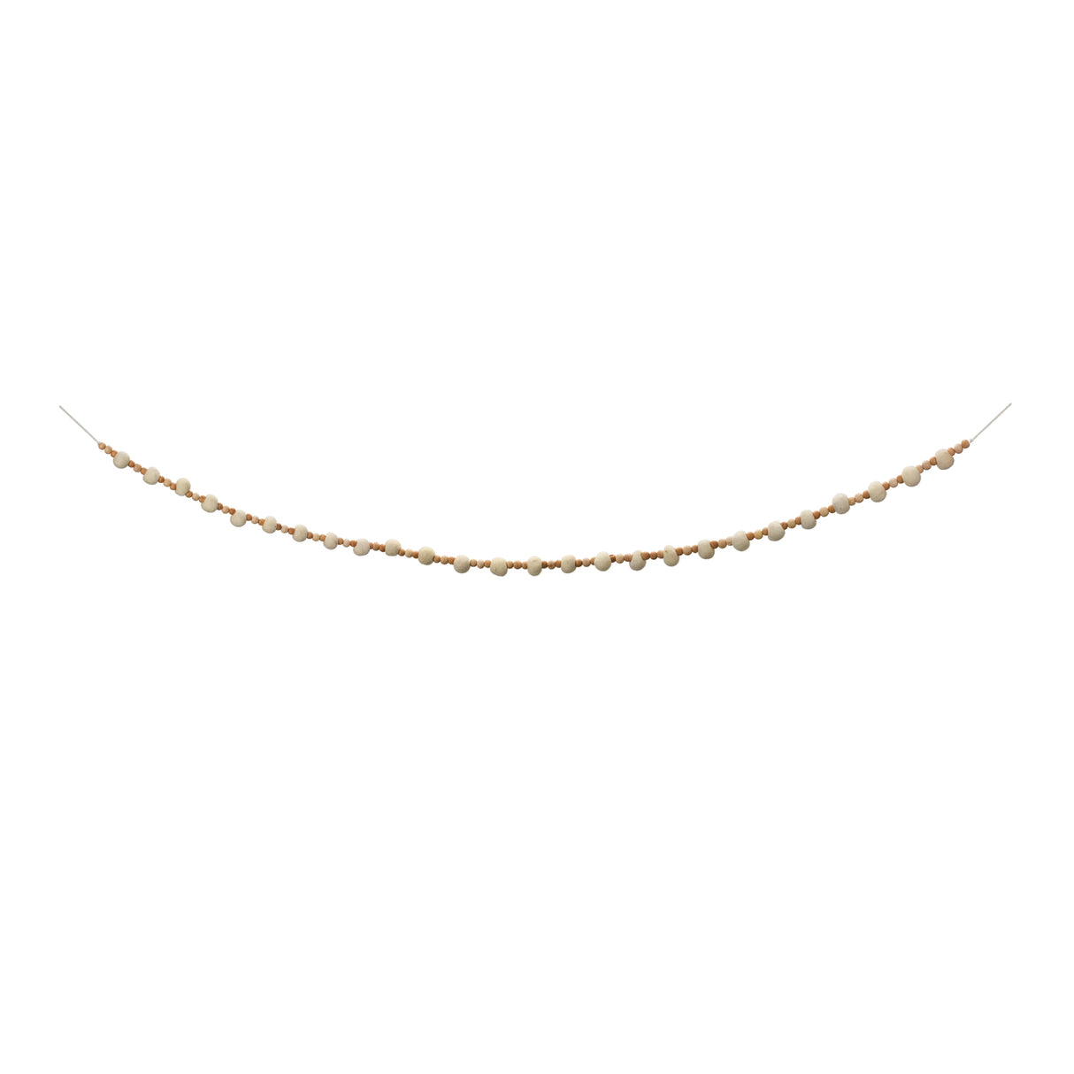 Wood Beaded String Garland (Set of 2)