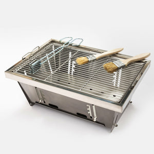 Folded Portable BBQ Outdoor Charcoal Barbecue Set