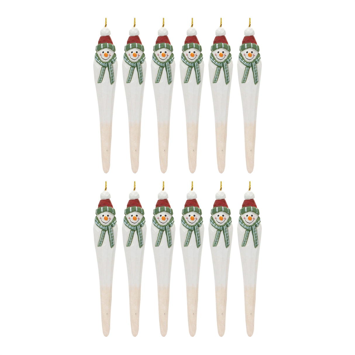 Snowman Drop Ornament (Set of 12)