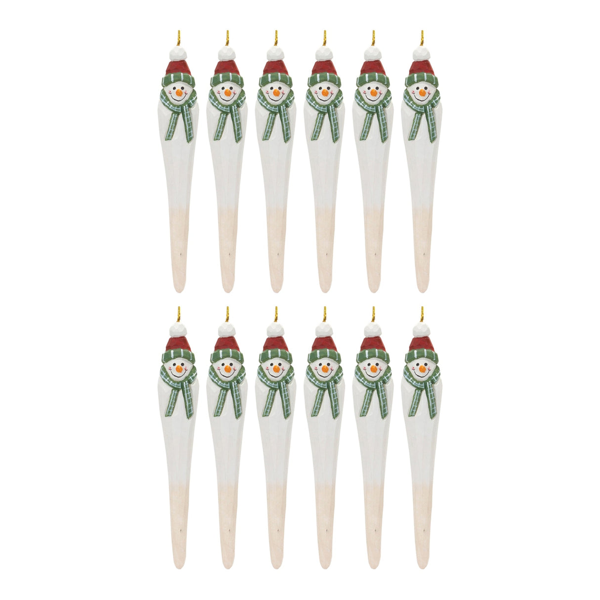 Snowman Drop Ornament (Set of 12)