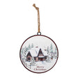Woodland-Winter-Cabin-Disc-Ornament-(Set-of-12)-Christmas-Ornaments