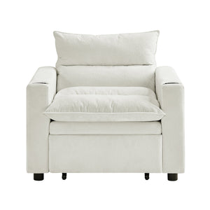 Sleeper Sofa Chair Bed - Convertible 3-in-1 Design
