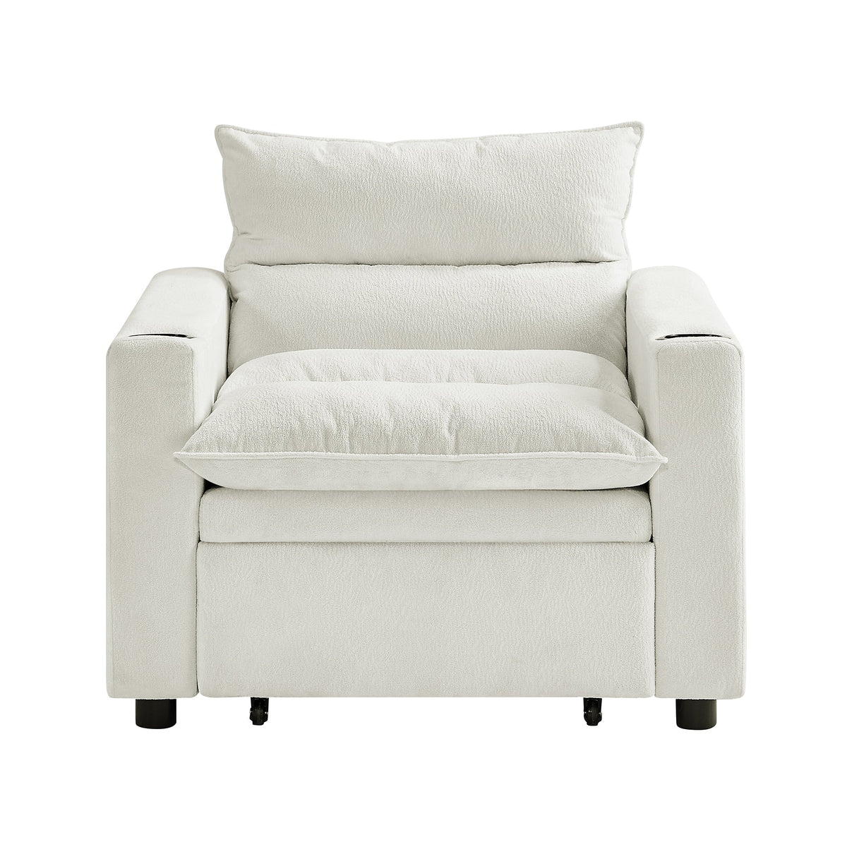 Sleeper Sofa Chair Bed - Convertible 3-in-1 Design
