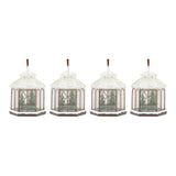 Winter Gazebo Ornament (Set of 4)
