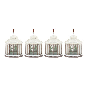 Winter Gazebo Ornament (Set of 4)