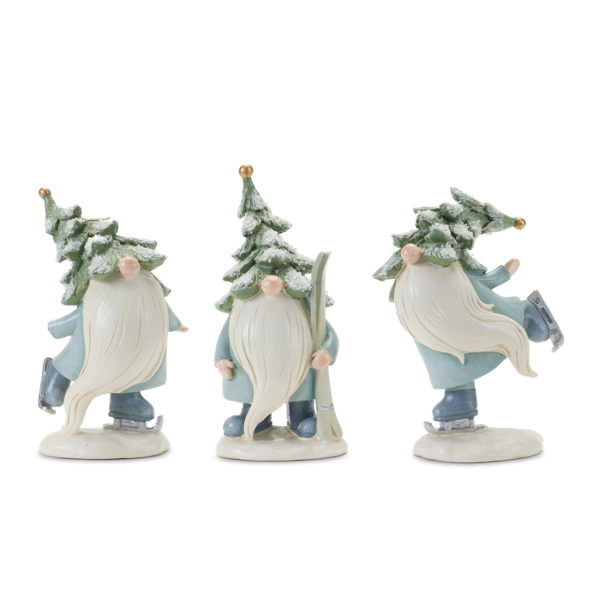 Pine-Tree-Gnome-with-Skis-and-Skates-(Set-of-3)-Christmas-Decor