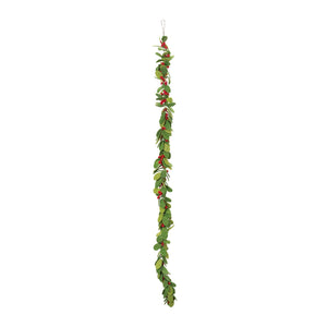 Fabric-Mistletoe-String-Garland-(Set-of-2)-Christmas-Decor