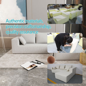 Modular Corner Sofa With Soft Fabric