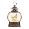 LED Snow Globe with Snowman Family 11.5"H
