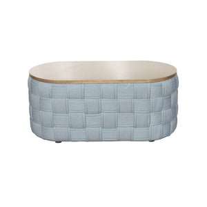 Saree - Coffee Table - Light Teal Chenille