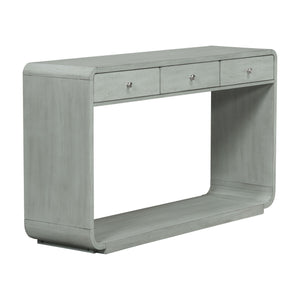 onsole Table With 3 Drawers And Display Shelf