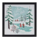 Framed Winter Scene Wall Art (Set of 3)