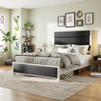 Queen-size-bed-frame-with-upholstered-headboard-Headboards