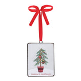Seasons Greetings Pine Tree Ornament (Set of 12)