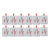 Snowman and Deer Ornament (Set of 12)