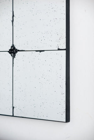 Traditional Decor Style Antique Glass Panel Mirror, Wall Mirror For Bathroom Entryway Console Lean Against Wall