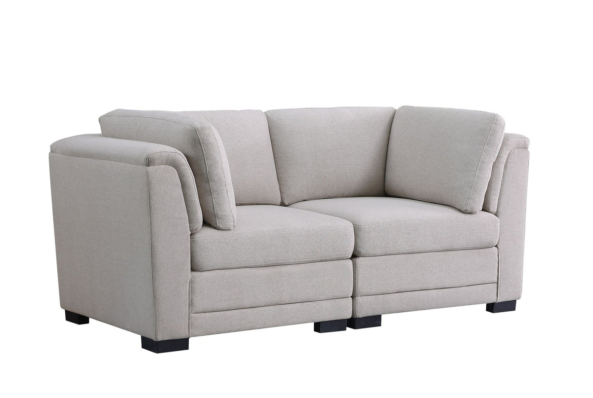 Kristin - Loveseat - Light Gray
