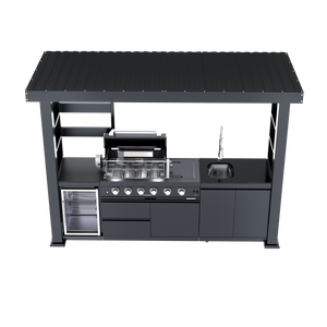 110-Inch Deluxe Stainless Steel Gas Outdoor Kitchen Grill