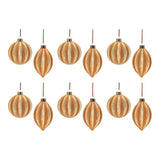 Ribbed Glass Ornamnet (Set of 12)