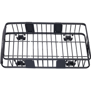 Motoring Rooftop Cargo Carrier Basket Steel, Universal Fit Roof Rack