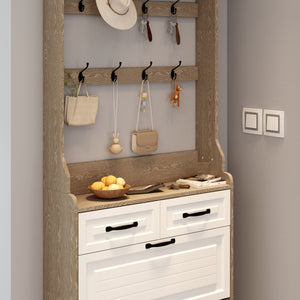 Premium Shoe Cabinet with Drop-Down Doors