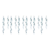 Melted Glass Icicle Drop Ornament (Set of 12)