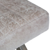 Salinger Large Ottoman Bench - Distressed Grey Taupe