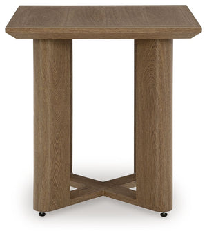 Serene Bay - Square End Table - Dark Brown