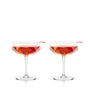 Seneca-Faceted-Crystal-Coupes-Viski®-Champagne-Glasses