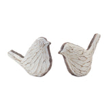 Carved bird figurine (set of 4)