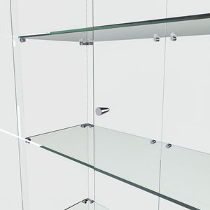 Premium 5 Tier Glass Display Case With 5 Dynamic LED Modes