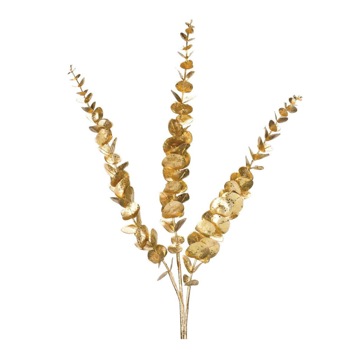 Gold-Glittered-Eucalyptus-Spray-(Set-of-6)-Christmas-Decor