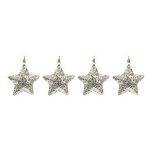 Mosaic Metal Star Ornament (Set of 4)
