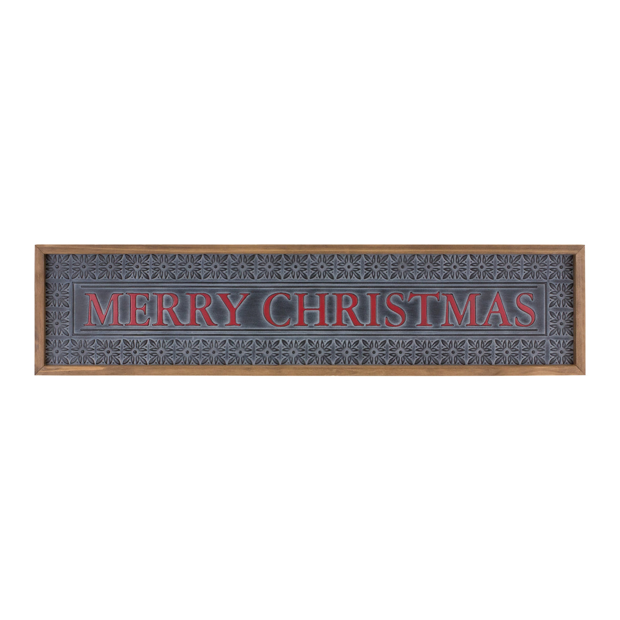 Ornate Metal Merry Christmas Sign 34"L