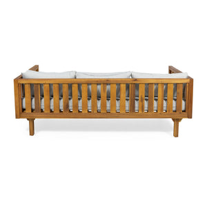 Claremont 3 Seater Daybed Teak Acacia Wood Water Resistant Cushions