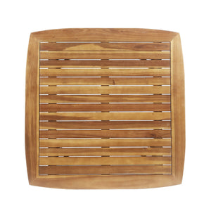 Modern Indoor Square Acacia Wood Dining Table With Toothpick Leg Design
