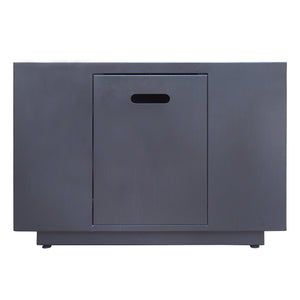 Outdoor Patio Propane Fire Pit 24" H x 31" W Square Iron Gas-Burning Fire Pit