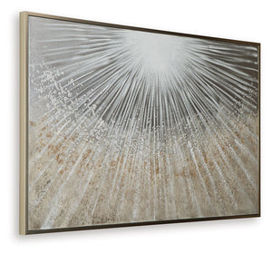 Waldard - Wall Art - Gray / Taupe / White